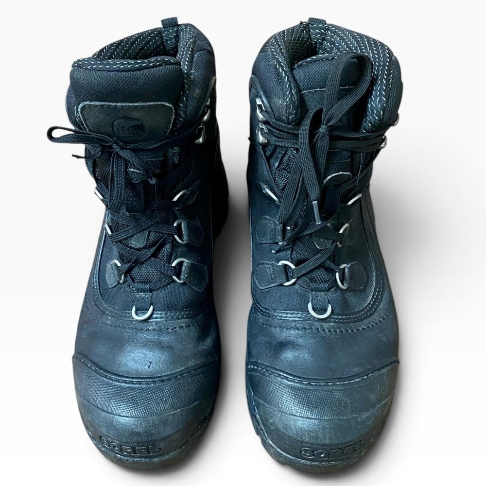 Sorel Mens Conquest Waterproof Thinsulate Winter Boots Black Sz 10 #336Lbx
